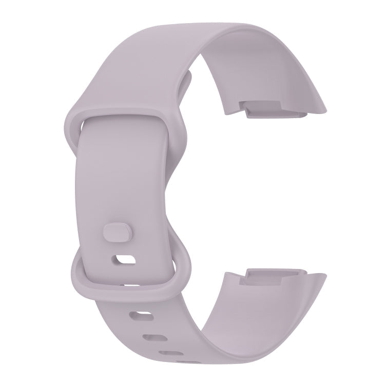 For Fitbit Charge 5 Monochromatic Silica Gel To Replace Watch Strap