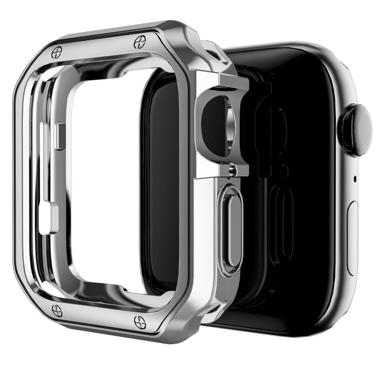 Anti-fall Electroplating TPU Watch Protective Case for Apple 1/2/3/4/5/6/7/SE