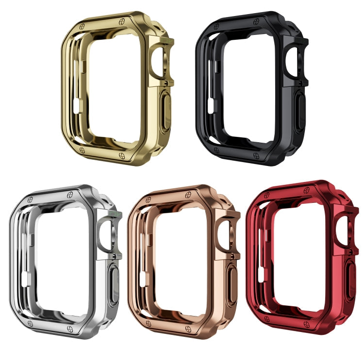 Anti-fall Electroplating TPU Watch Protective Case for Apple 1/2/3/4/5/6/7/SE