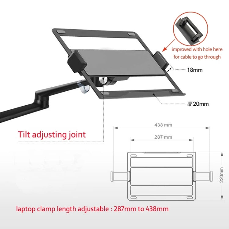 OL-3S Aluminum Height Adjustable Desktop Computer Stand for 17-32 inch and 12-17 inch Monitor