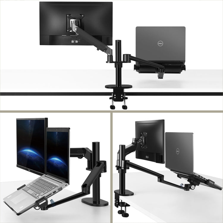 OL-3S Aluminum Height Adjustable Desktop Computer Stand for 17-32 inch and 12-17 inch Monitor