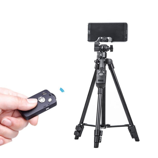 YUNTENG 6208 Aluminum Tripod Mount with Bluetooth Remote Control &  3-Way Head & Phone Clamp My Store