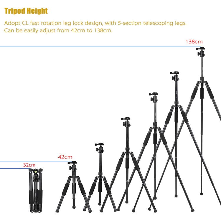 VCT-190 Aluminum Tripod Mount Monopod with Ball Head My Store