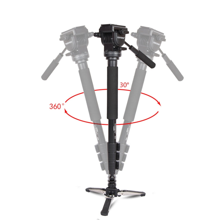 YUNTENG VCT-288 Tripod Mount Monopod with Fluid Drag Head