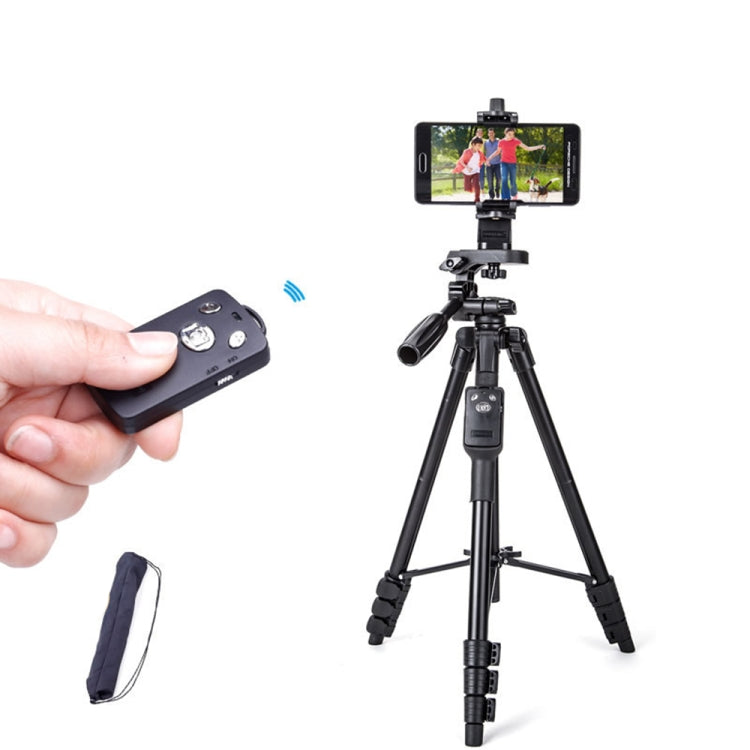 YUNTENG VCT-5218 Aluminum Tripod Mount with Bluetooth Remote Control & 3-Way Head & Phone Clamp My Store