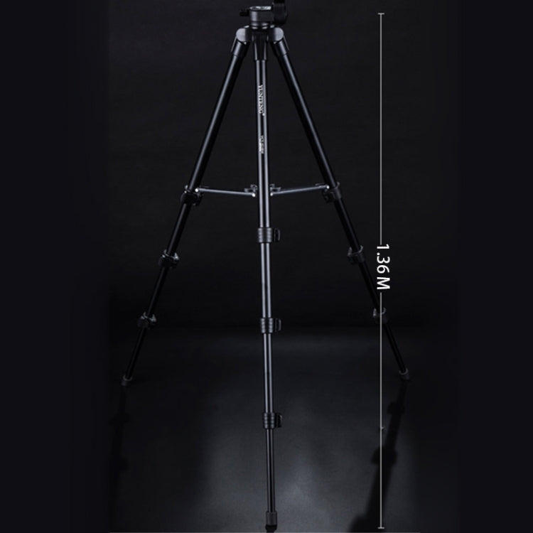 YUNTENG VCT-521 Aluminum Alloy Tripod Mount with Three-Dimensional Tripod Head My Store