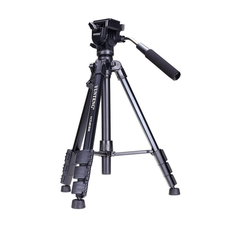 YUNTENG VCT-691 Aluminum Tripod Mount with Fluid Drag Head