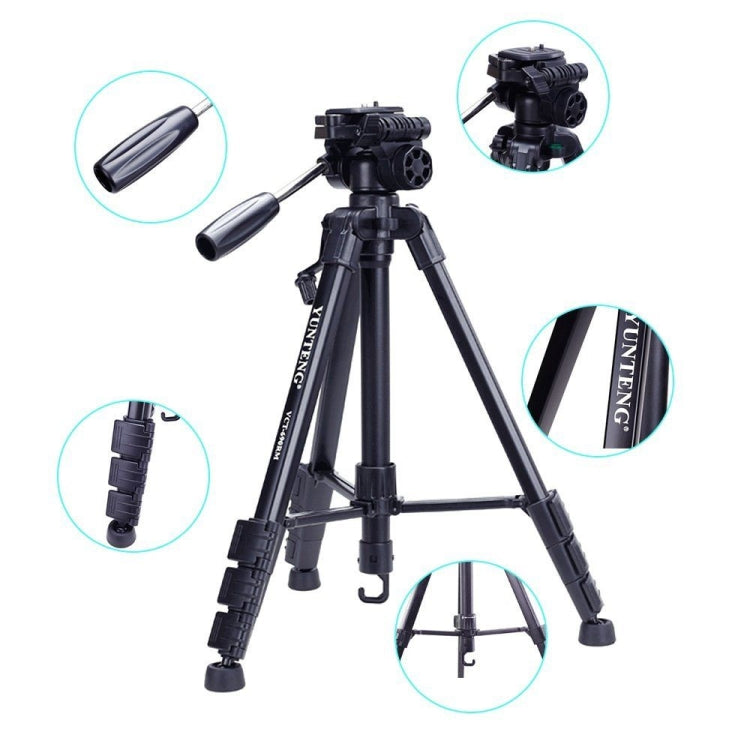 YUNTENG VCT-690 Aluminum Tripod Mount with Fluid Drag Head My Store