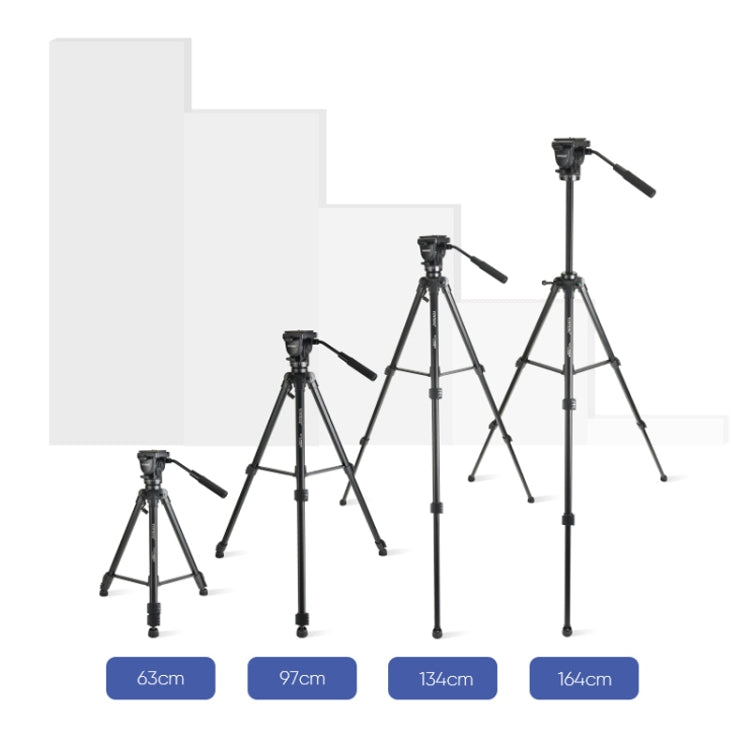 YUNTENG VCT-998 Aluminum Tripod Mount with Fluid Drag Head