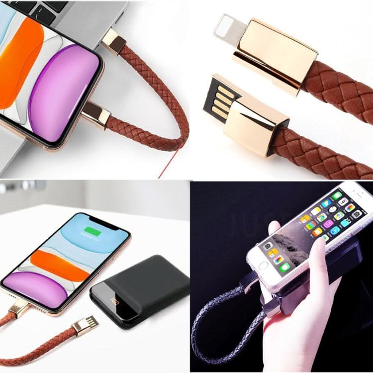 XJ-73 20cm USB to 8 Pin Bracelet Charging Data Cable