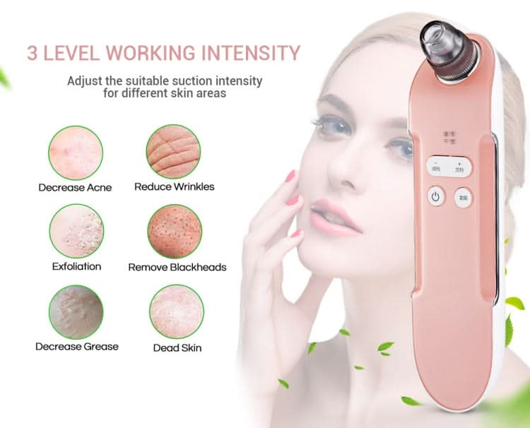 K-SKIN 3 Level Intensity Blackhead Removal Pore Cleaner Suction Rechargeable Black Spot Cleaner Facial Cleaning Machine Reluova