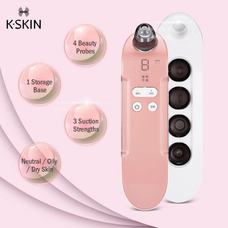 K-SKIN 3 Level Intensity Blackhead Removal Pore Cleaner Suction Rechargeable Black Spot Cleaner Facial Cleaning Machine Reluova