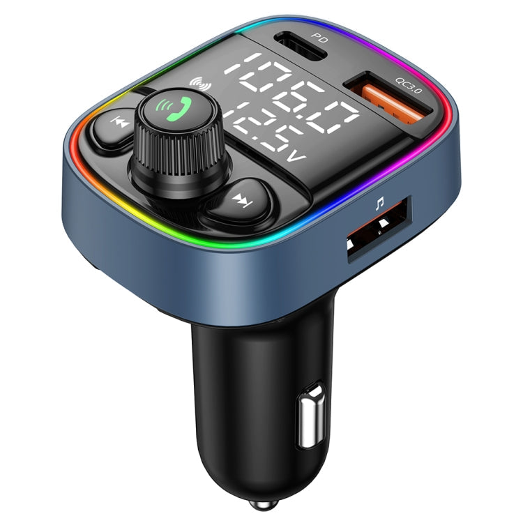 C87B PD QC3.0 Quick Charger Bluetooth 5.0 FM Transmitter Hands-free MP3 U Disk Car Music Player Kit ÎҵÄÉ̵ê