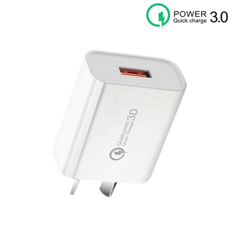 CA-25 QC3.0 USB 3A Fast Charger for Mobile Phone, AU Plug