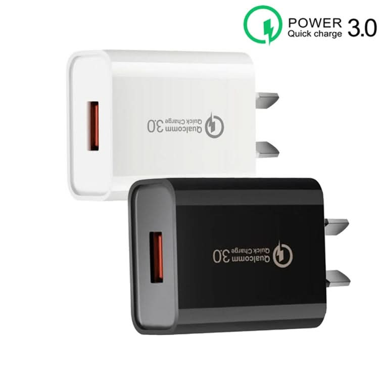 CA-25 QC3.0 USB 3A Fast Charger for Mobile Phone, AU Plug