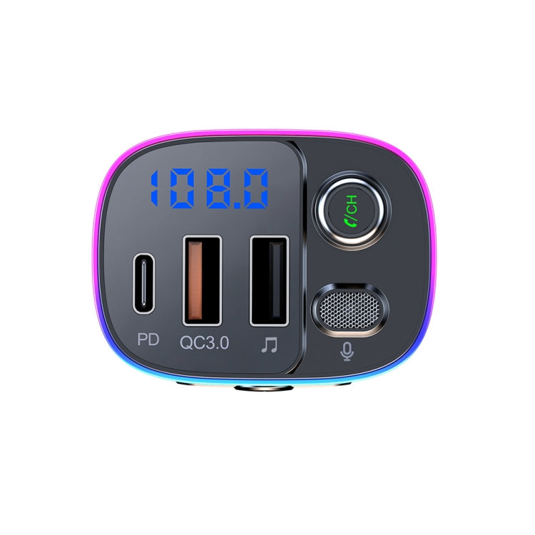 T65 Car Bluetooth FM Transmitter Dual USB Type-C QC3.0 Charger ÎҵÄÉ̵ê