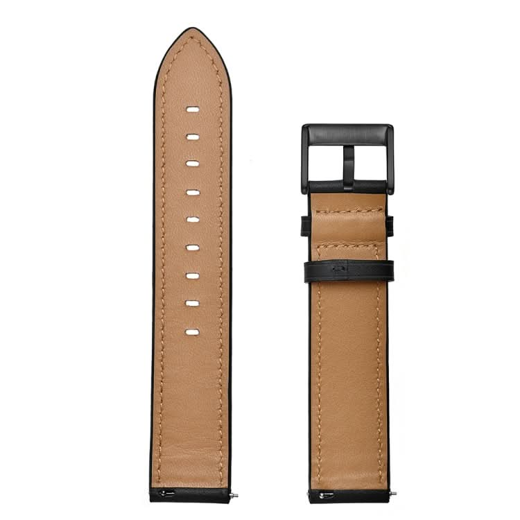 First Layer Leather Car Line Solid Color Watch Strap