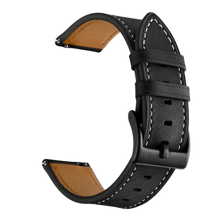 First Layer Leather Car Line Solid Color Watch Strap