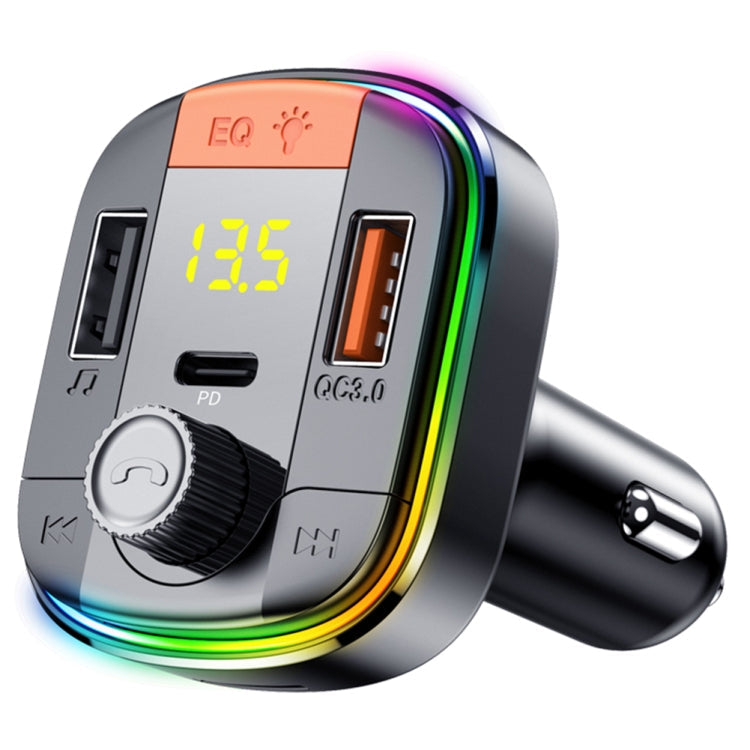 T832 Car Bluetooth FM Transmitter Colorful Light MP3 Player Powerful Quick Charger QC3.0 ÎҵÄÉ̵ê