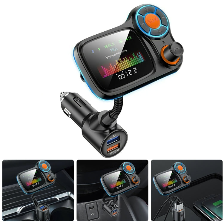 T831 Bluetooth 5.0 Car FM Transmitter Colorful Adapter Car MP3 Player ÎҵÄÉ̵ê