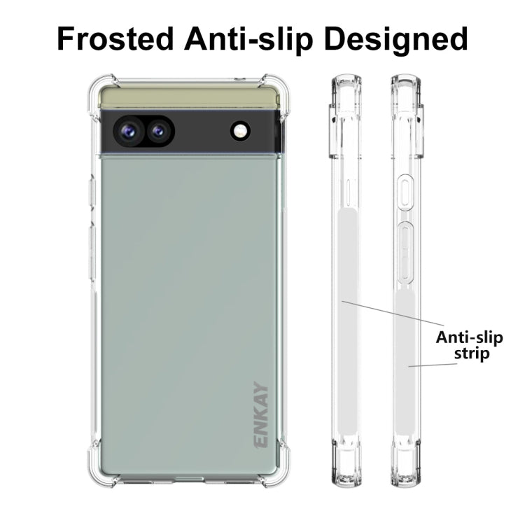 For Google Pixel 6A ENKAY Transparent TPU Shockproof Case My Store