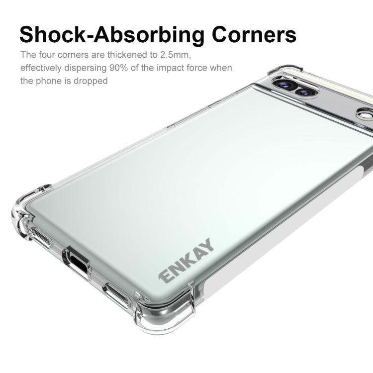 For Google Pixel 6A ENKAY Transparent TPU Shockproof Case My Store