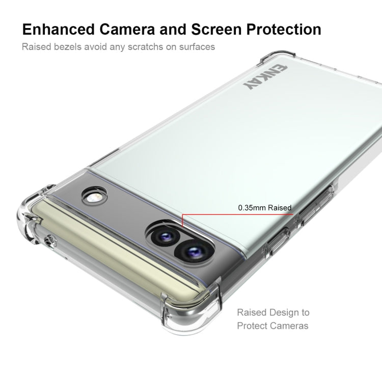 For Google Pixel 6A ENKAY Transparent TPU Shockproof Case My Store