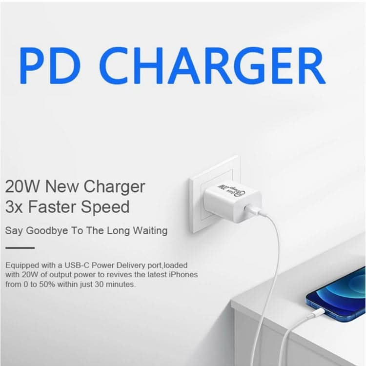 AU-20W PD USB-C / Type-C Travel Charger for Mobile Phone, AU Plug