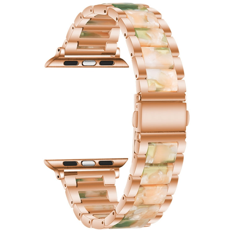 Metal + Resin Watchband For Apple Watch Series