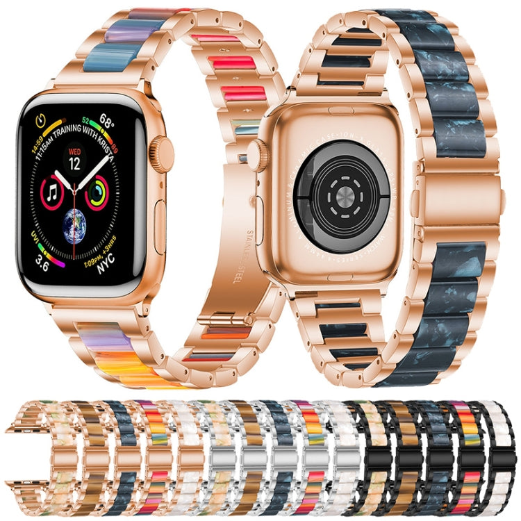 Metal + Resin Watchband For Apple Watch Series