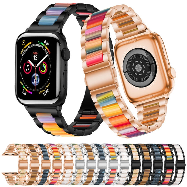 Metal + Resin Watchband For Apple Watch Series