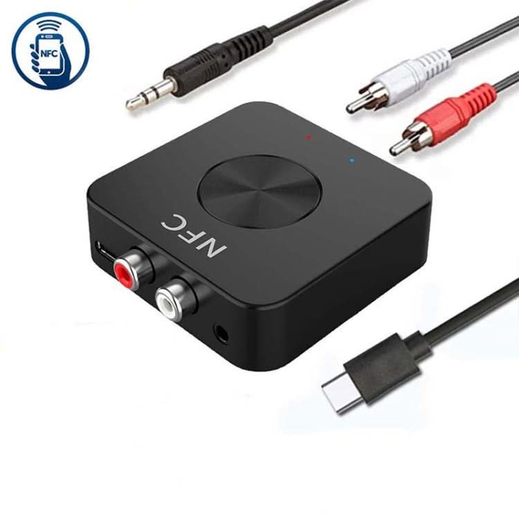 BT-21 NFC Bluetooth 5.0 Receiver & Transmitter RCA 3.5mm AUX Audio Adapter