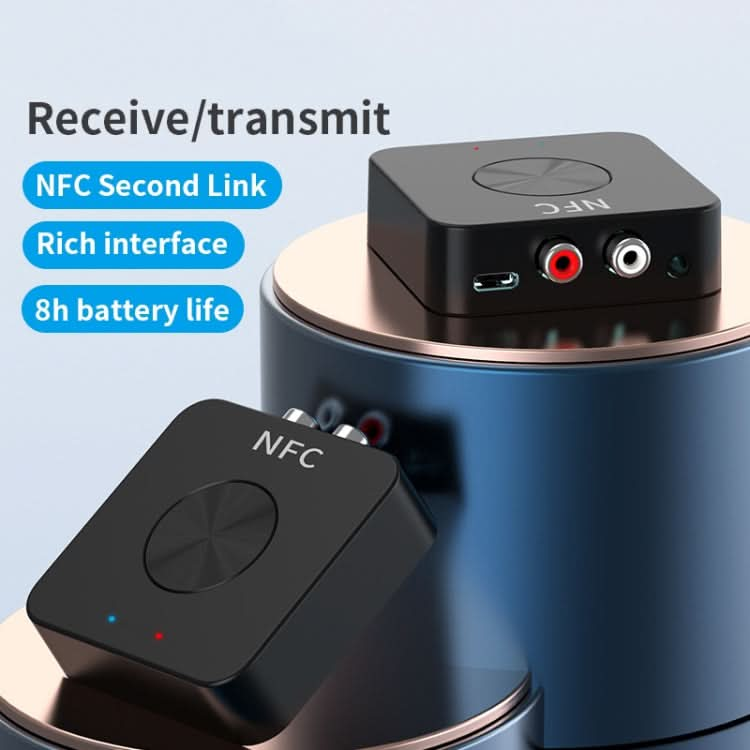 BT-21 NFC Bluetooth 5.0 Receiver & Transmitter RCA 3.5mm AUX Audio Adapter