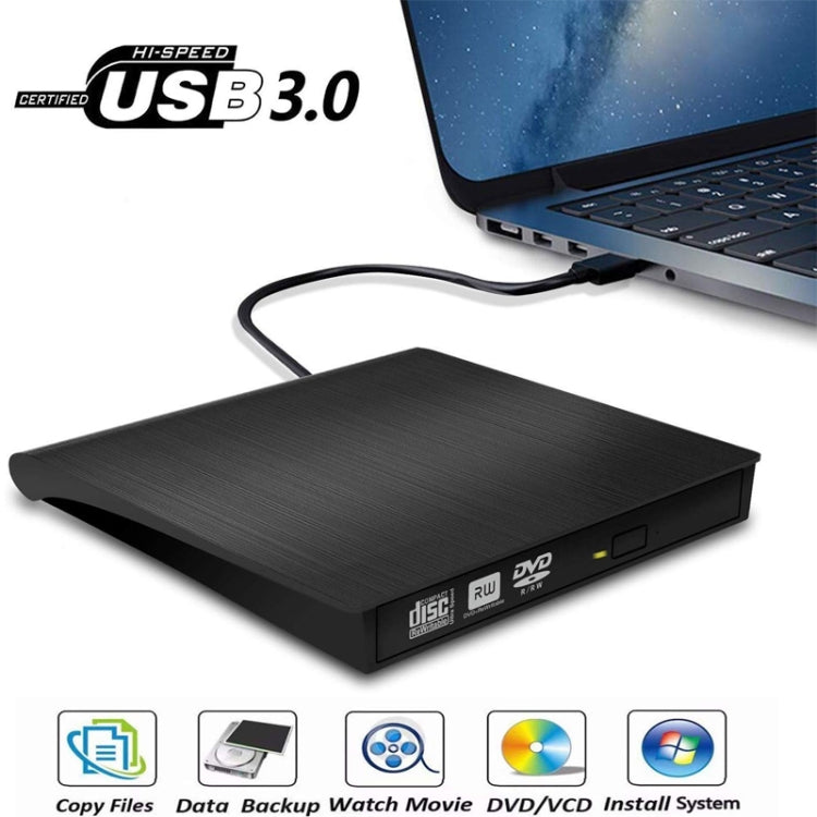 USB 3.0 Brushed External CD / DVD-RW Optical Drive Player My Store