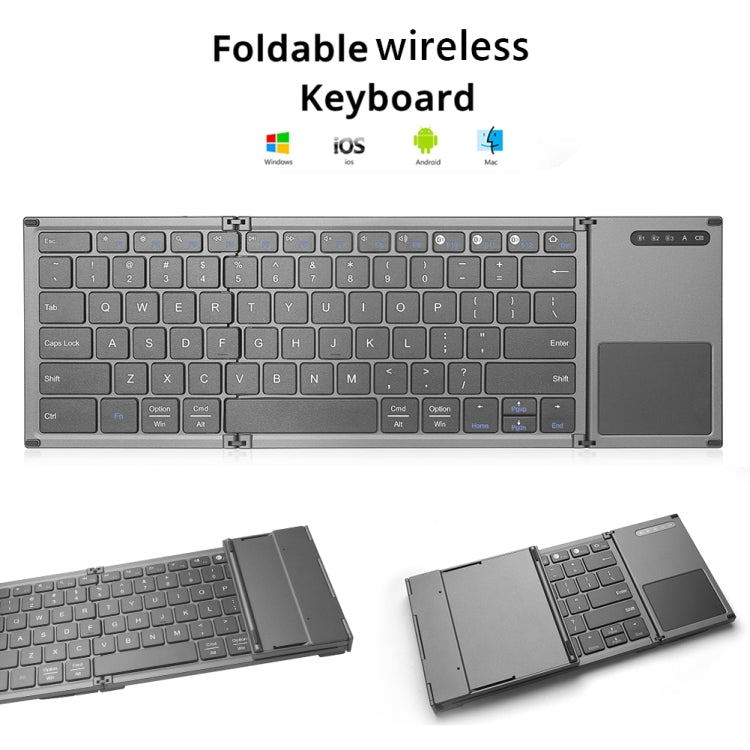 B066S Multi-function Ultra-thin Mini Wireless Three Fold Bluetooth Keyboard My Store