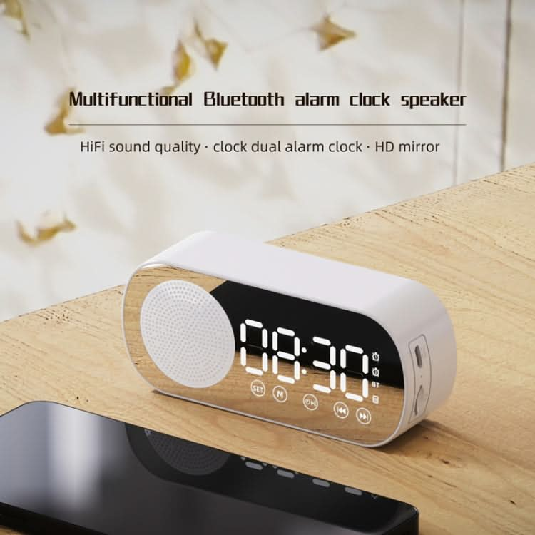 Z7 Digital Bluetooth 5.0 Speaker Multi-function Mirror Alarm Clock FM Radio