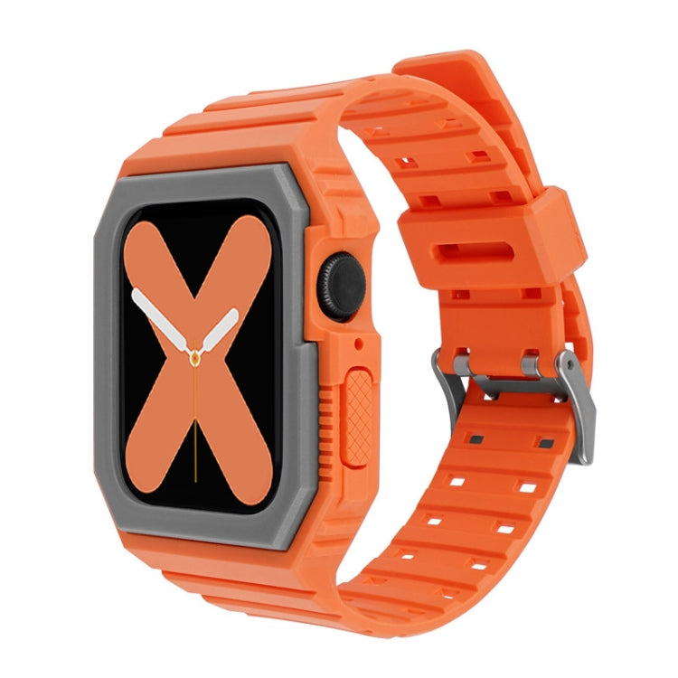 Silicone Strap with Case For Apple Watch Series