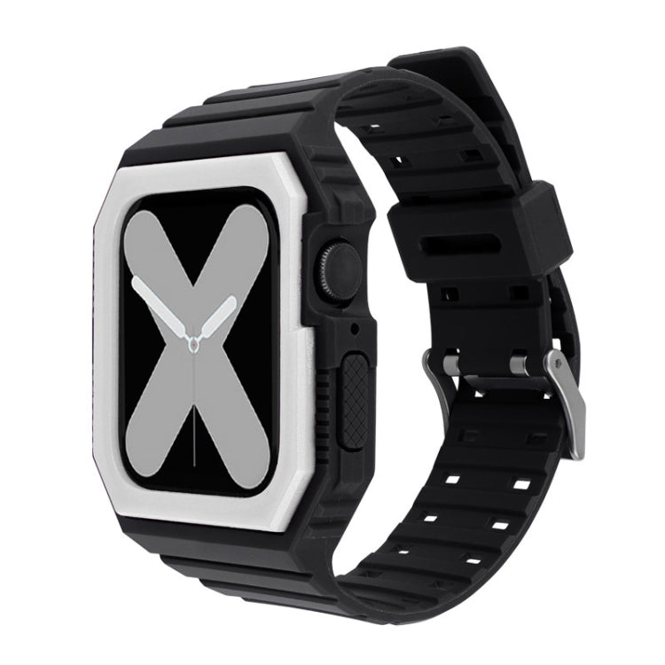 Silicone Strap with Case For Apple Watch Series