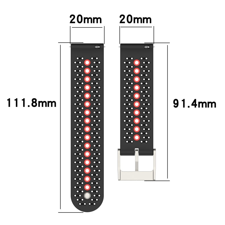 Two-Color Silicone Breathable Strap, Series 4