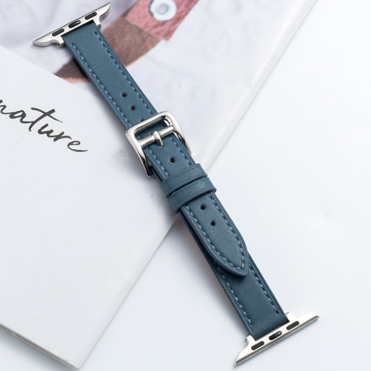 Microfiber Leather Pin Buckle Watch Strap For Apple Watch Series