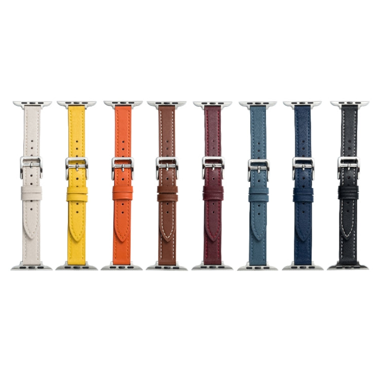 Microfiber Leather Pin Buckle Watch Strap For Apple Watch Series