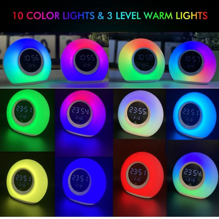 P11 LED Atmosphere Light Bluetooth Speaker with Alarm & Temperature Display