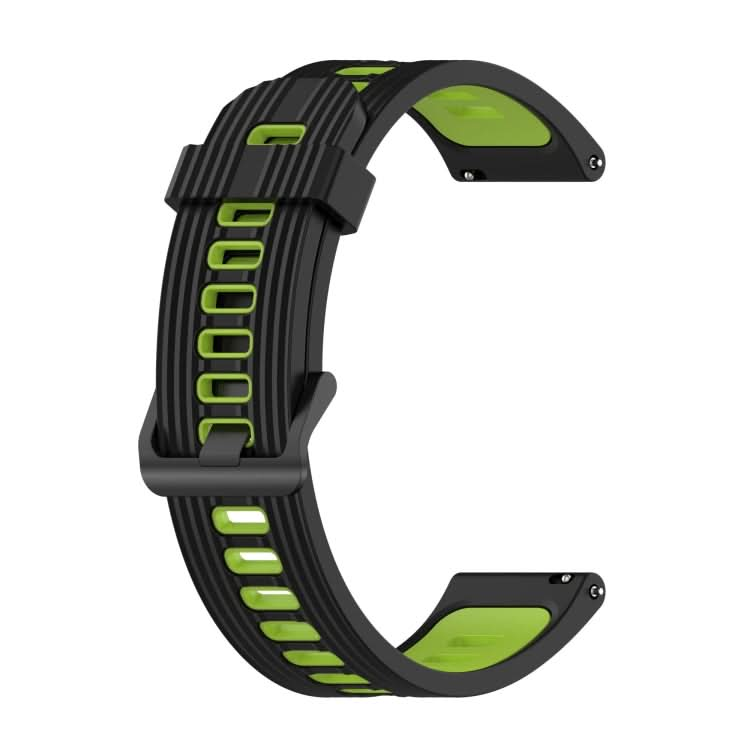 20mm Striped Mixed-Color Silicone Strap, Series 3