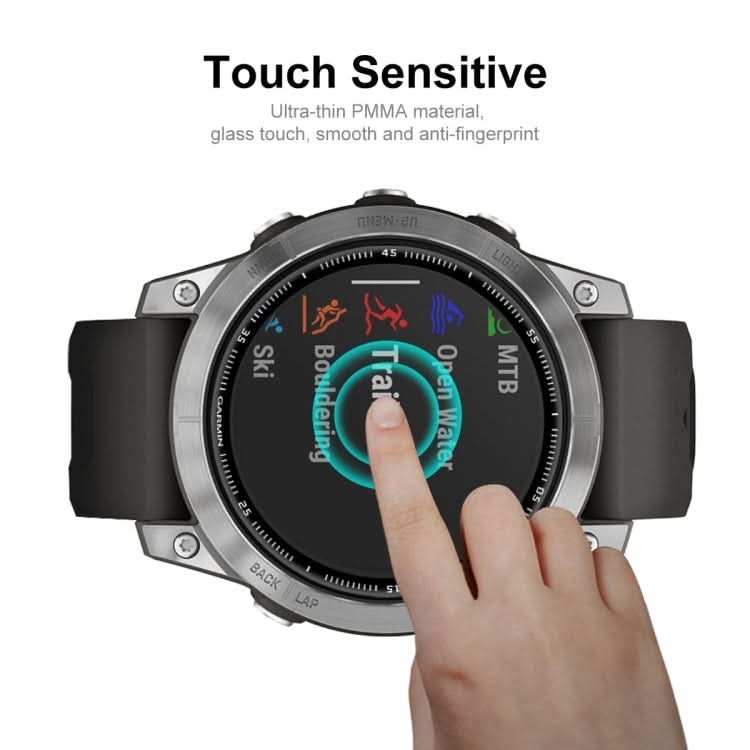 ENKAY 3D Full Coverage Soft PC Edge + PMMA HD Screen Protector Film For Garmin Fenix 7