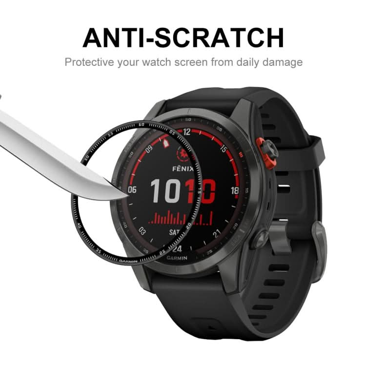 ENKAY 3D Full Coverage Soft PC Edge + PMMA HD Screen Protector Film For Garmin Fenix 7X