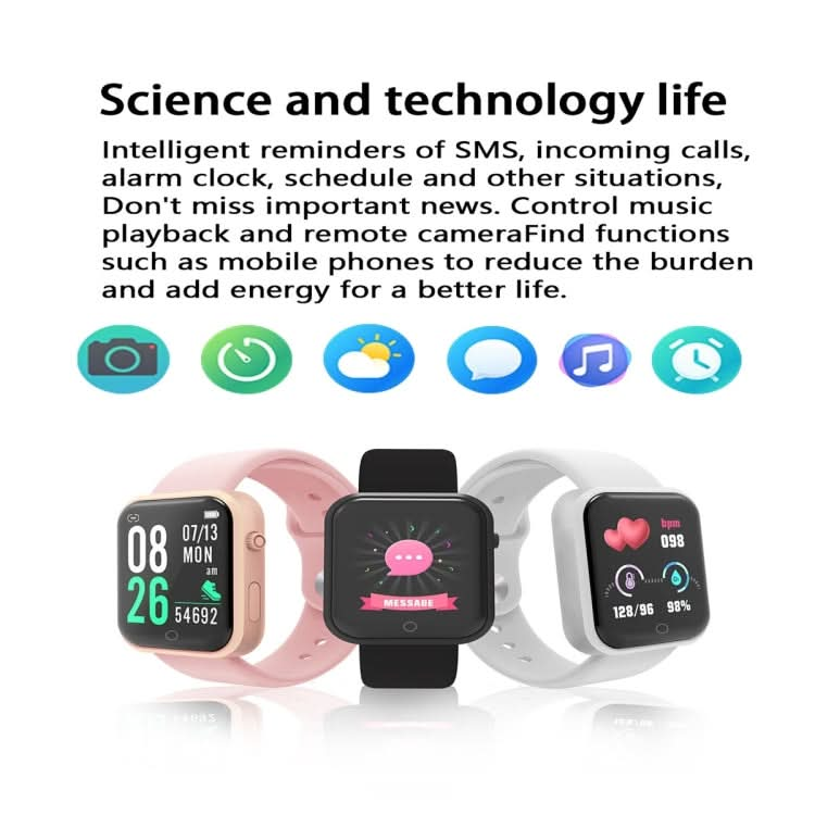 D20L 1.3 inch IP67 Waterproof Color Screen Smart Watch