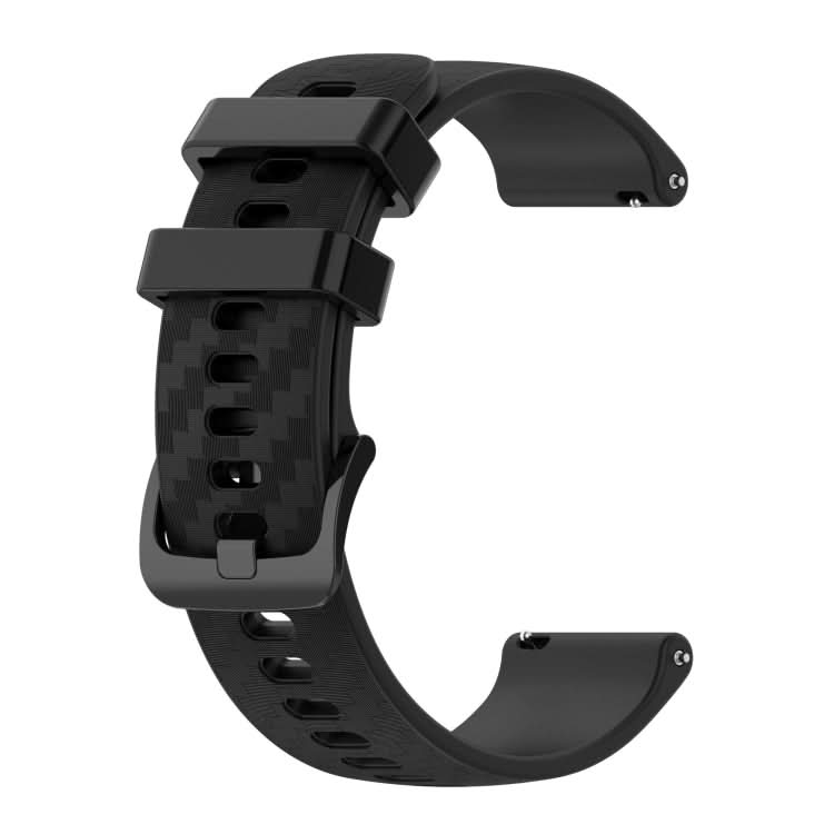 20mm Carbon Fiber Striped Silicone Strap, Series 4