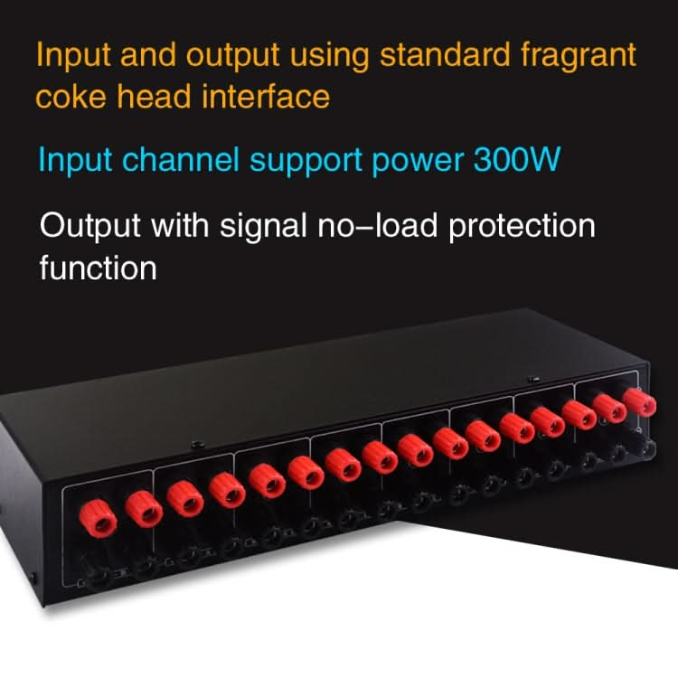 6 In 2 Out 300W Power Amplifier Switcher Loudspeaker Switch Distribute Device My Store