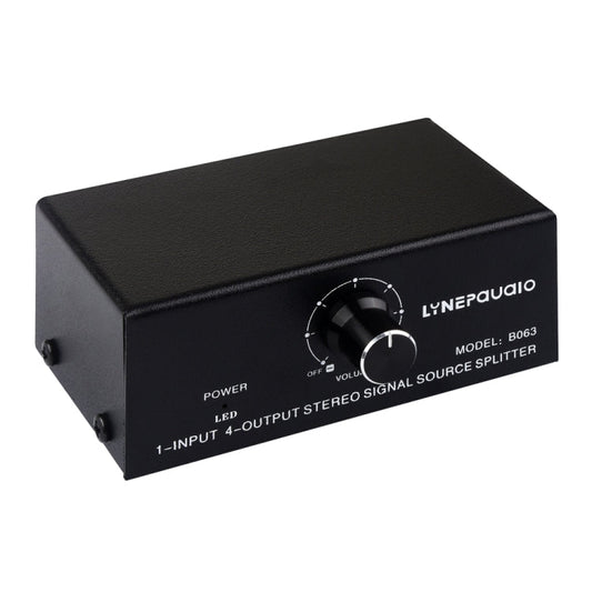 1 In 4 Out Audio Frequency Signal Distribute Device Non Consumption Output RCA Interface