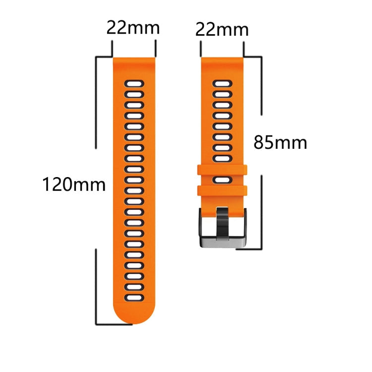 22mm Mixed-Color Silicone Strap, Series 12-Reluova